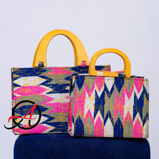 Kente Blush Handbag (Pink)