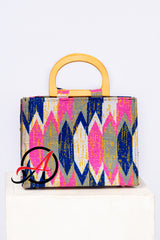 Kente Blush Handbag (Pink)