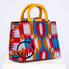 Kente Blush Blue Handbag