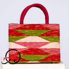 Kente Blush Burgundy Handbag