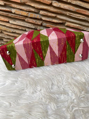 Kente Blush Burgundy Handbag