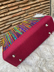 Harriett Burgundy Handbag